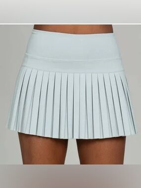 Gold Hinge Women's Pleated Tennis Skirt - Mist/Light Blue